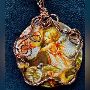 Artisan Fairy Pendant Necklace OOAK